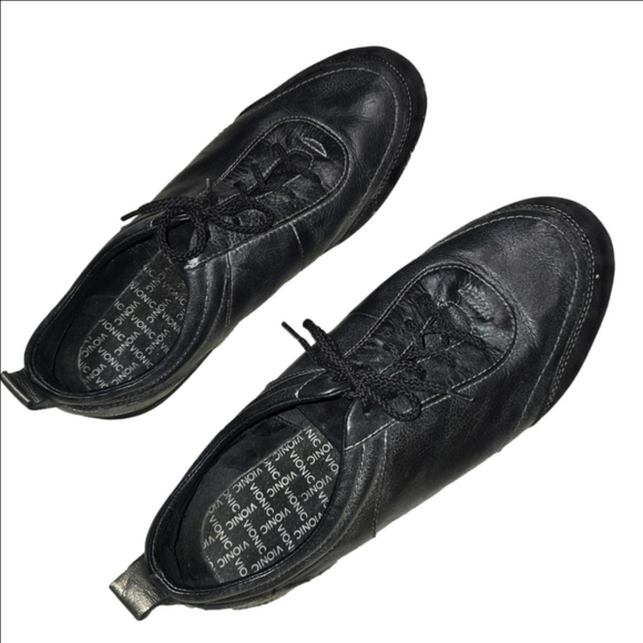 Vionic Shoes - Vionic Black Leather Tennies